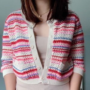 Cute crochet cropped cardigan
